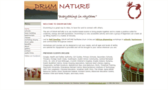Desktop Screenshot of drumnature.com
